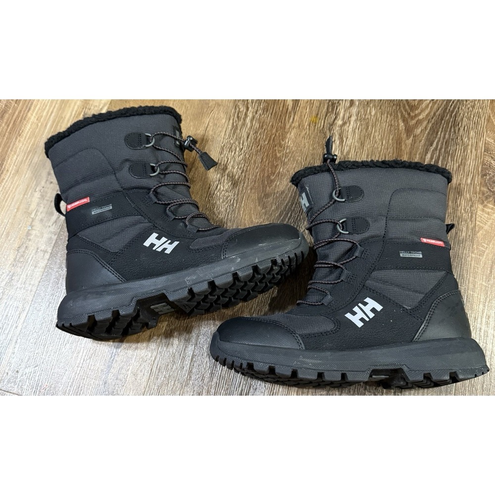 Helly Hansen Silverton Kids Winter Boots 11759-990 Black 3Y US Black Waterproof